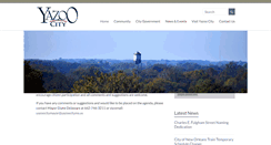 Desktop Screenshot of cityofyazoocity.org